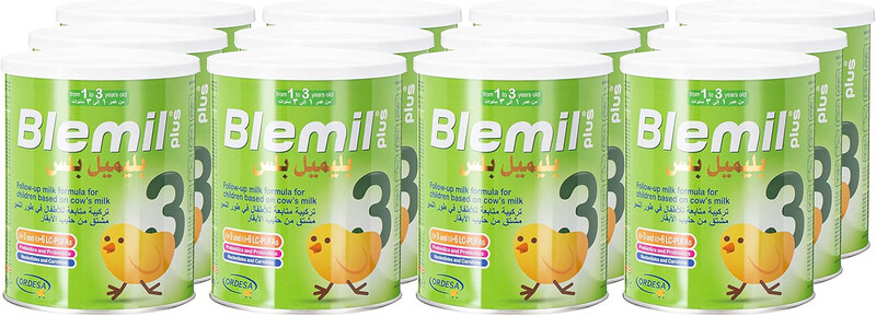 

Blemil Plus 3 Follow Up Formula Milk, 12 x 400g