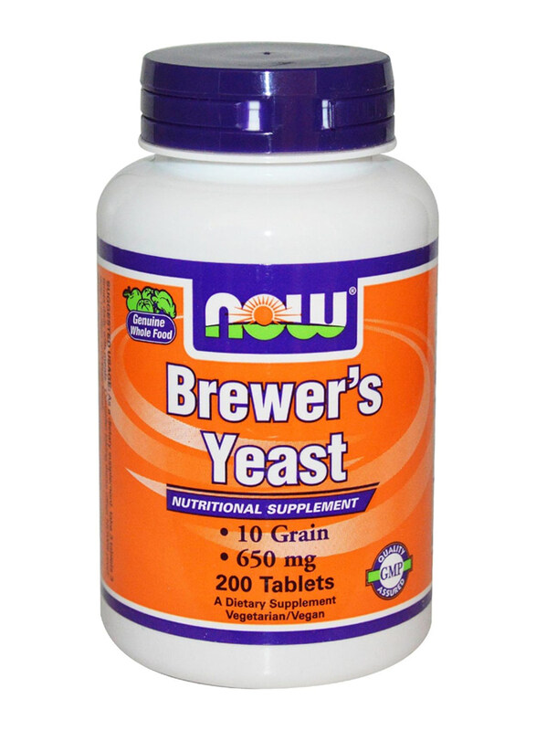 

Now Foods Brewer's Yeast, 650 mg, 2 x 200 Tablets