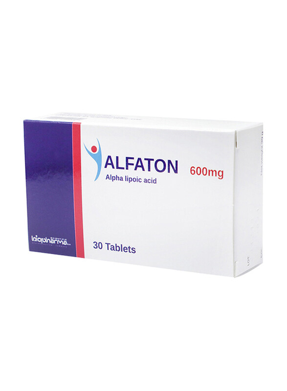 

Alfaton Alpha Lipoic Acid Supplement, 600mg, 30 Tablets