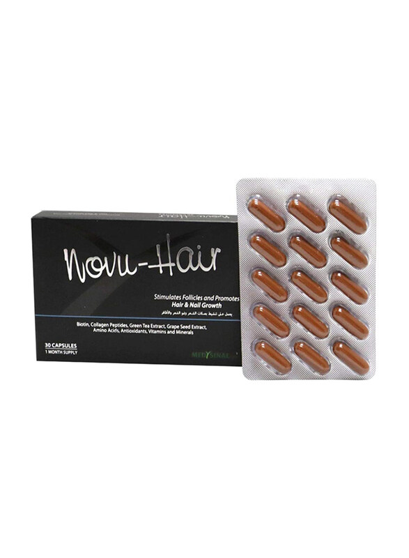 

Novuhair Hair & Nail Growth, 30 Capsules