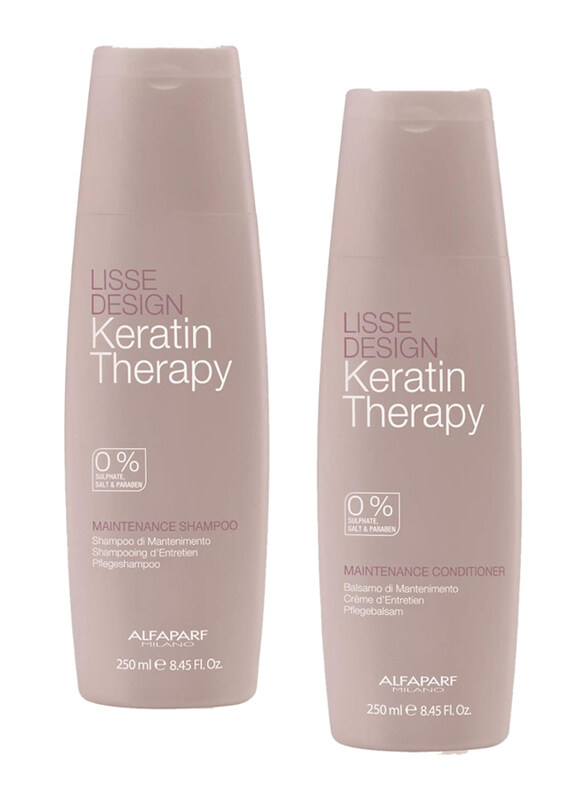 

Alfaparf Milano Lisse Design Keratin Therapy Shampoo and Conditioner, Set