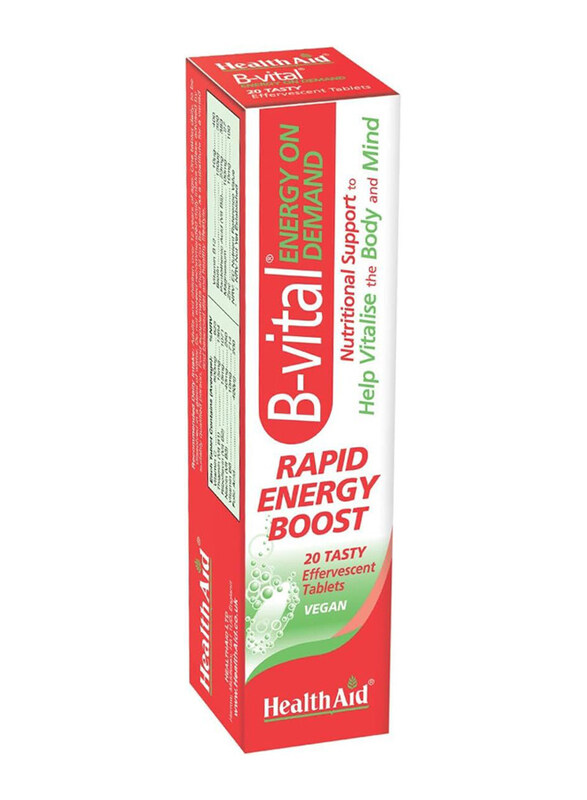 

Health Aid B-vital Energy On Demand, 20 Tablets