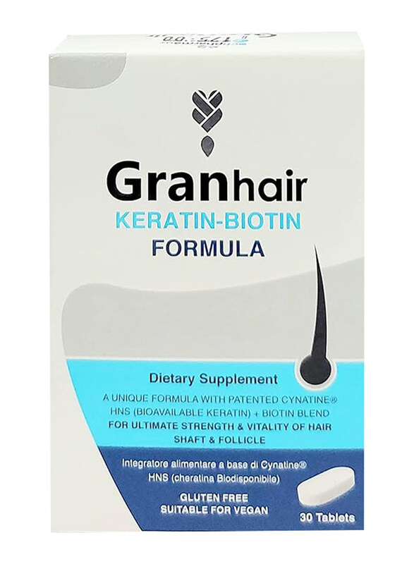 

Granhair Keratin Biotin Formula Capsules, 30 Capsules