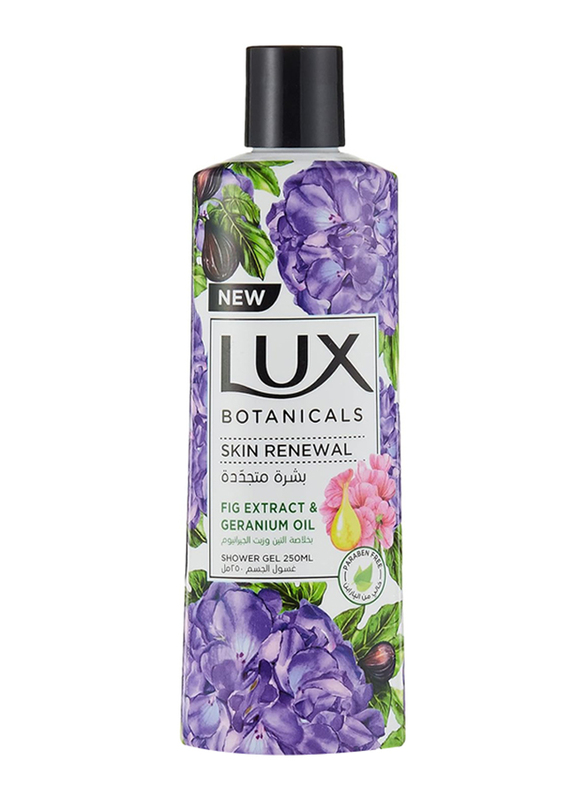 

Lux Botanicals Perfumed Body Wash for Skin Renewal with Fig Extract and Geranium Oil, 250ml