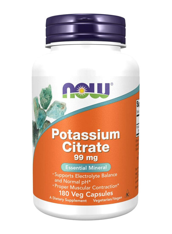 

Now Foods Potassium Citrate, 180 Capsules