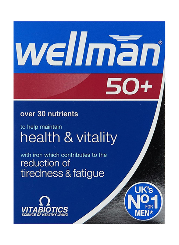 Vitabiotics Wellman 50+, 30 Tablets