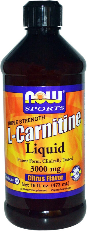 

Now Sports Triple Strength L-Carnitine Liquid Citrus, 3000mg, 473ml