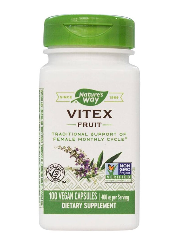 

Vitex Fruit Nature's Way 400 Mg 100 Veggie Supplement, 100 Capsules