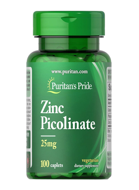 

Puritan's Pride Zinc Picolinate, 25mg, 100 Caplets