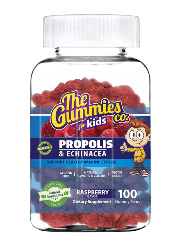 

The Gummies Co. Propolis & Echinacea Raspberry Flavour Dietary Supplement, 100 Gummy