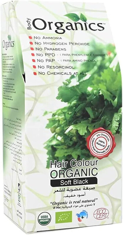 

Body Organics Hair Colour Powder, 100gm, Soft Black