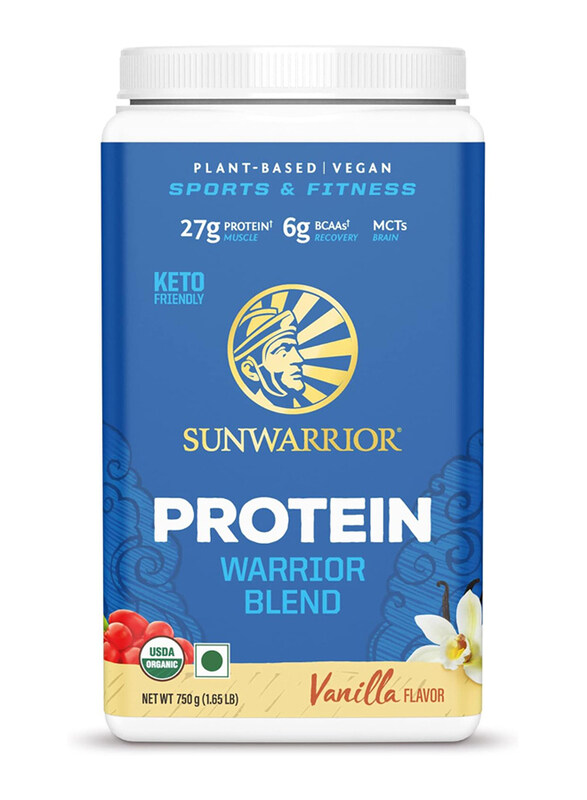 

Sunwarrior Warrior Blend Plant Based, Raw Vegan Protein Powder with Legumes, Goji and MCT, 750g, Vanilla