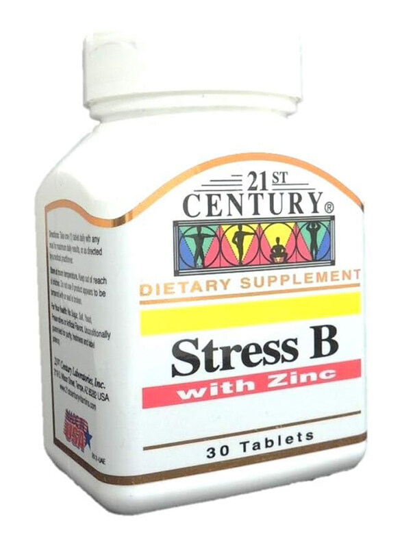 

21St Century Stress B with Zinc, 30 Tablets