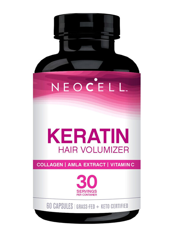 

Natures Aid Keratin Hair Volumizer, 60 Capsules