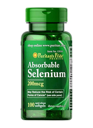 Puritan's Pride Absorbable Selenium, 200mcg, 100 Softgels