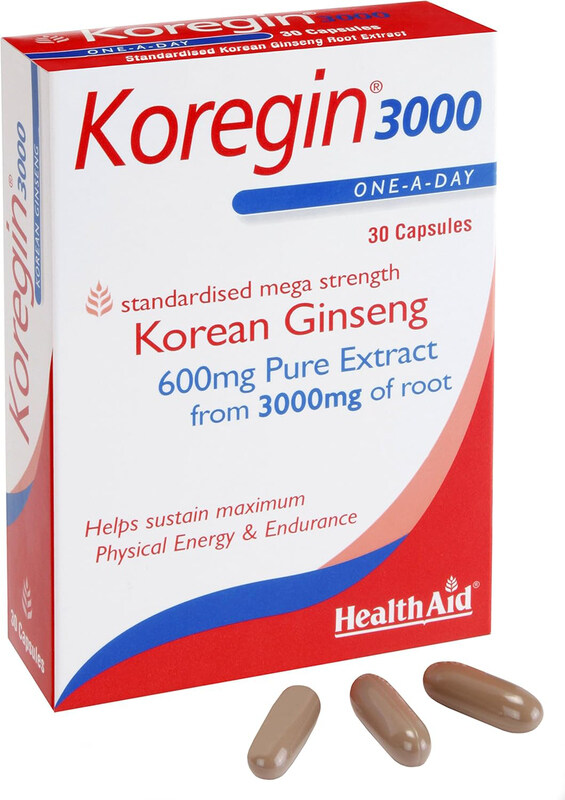 

Healthaid Koregin 3000 Korean Ginseng, 30 Capsules