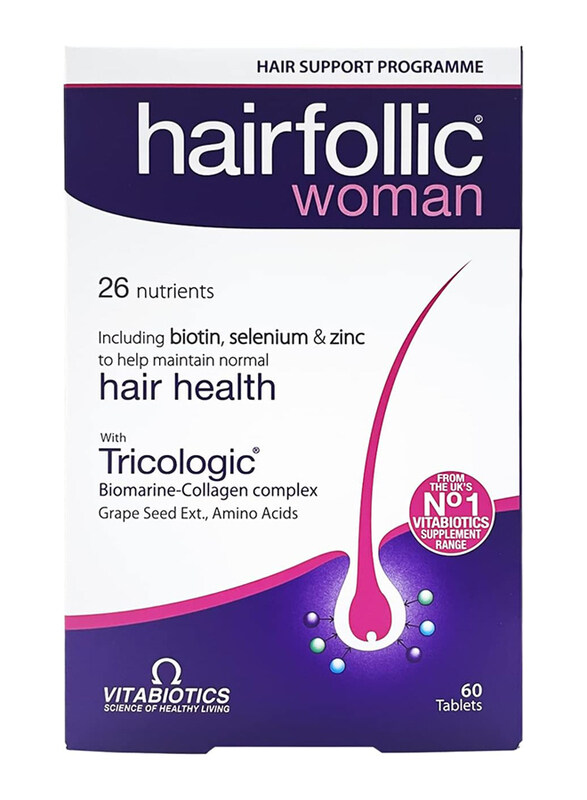 

Vitabiotics Hairfollic Woman Supplement, 60 Tablets