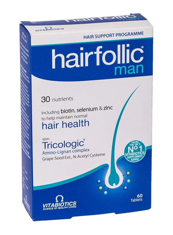 

Vitabiotics Hairfollic Man, 60 Tablets