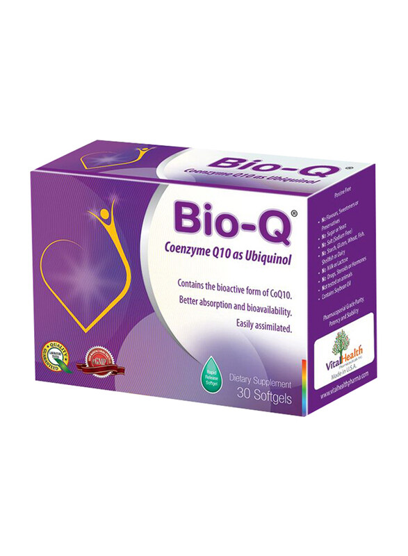 

Vital Health Bio-Q Softgels, 30 Tablets