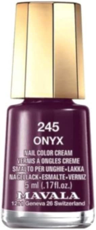 

Mavala Nail Polish, 5ml, 245 Onyx, Purple