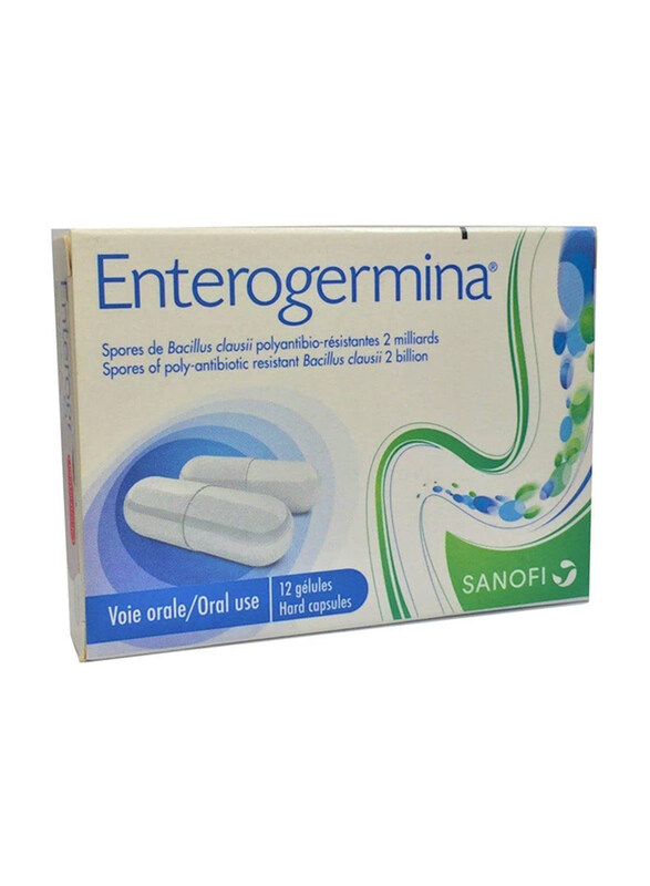 

Enterogermina Probiotic Dietary Supplement, 12 Capsules