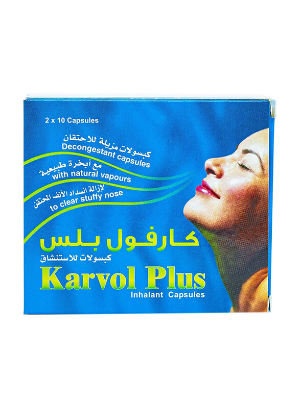 

Karvol Plus Inhalant Capsules, 2 x 10 Capsules