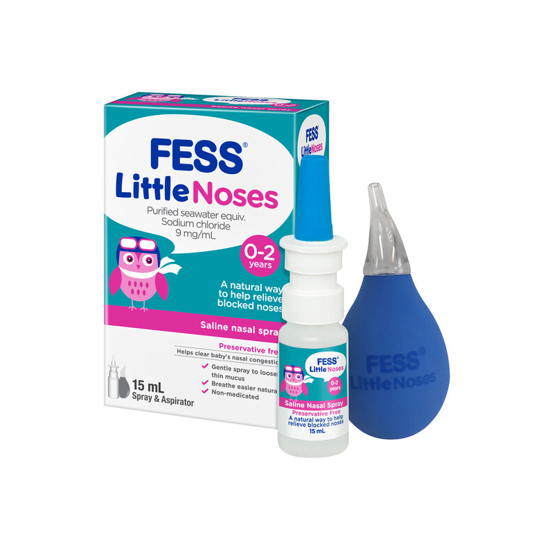 

Fess Little Noses Saline Nasal Spray Aspirator, 15ml