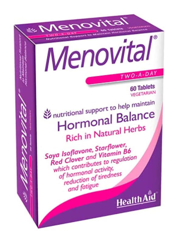 Health Aid Menovital, 60 Tablets