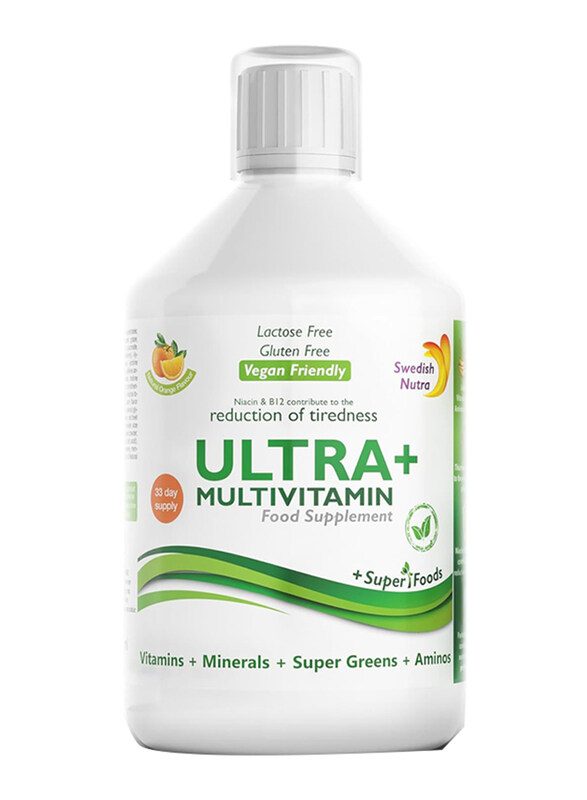 

Swedish Nutra Vegan Multivitamin Liquid, 500ml