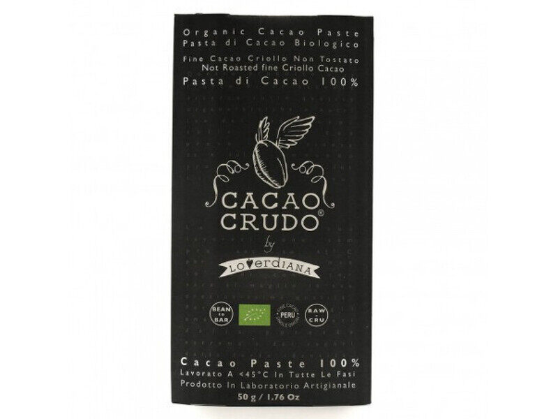 

Cacao Crudo Organic Peruvian 100% Cacao Paste Chocolate Slab, 50g