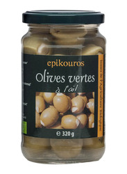 Epikouros Green with Garlic Olives, 320g