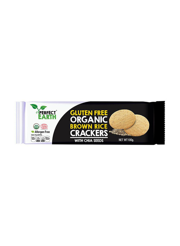 

Perfect Earth Brown Rice with Chiaseeds Crackers, 225g