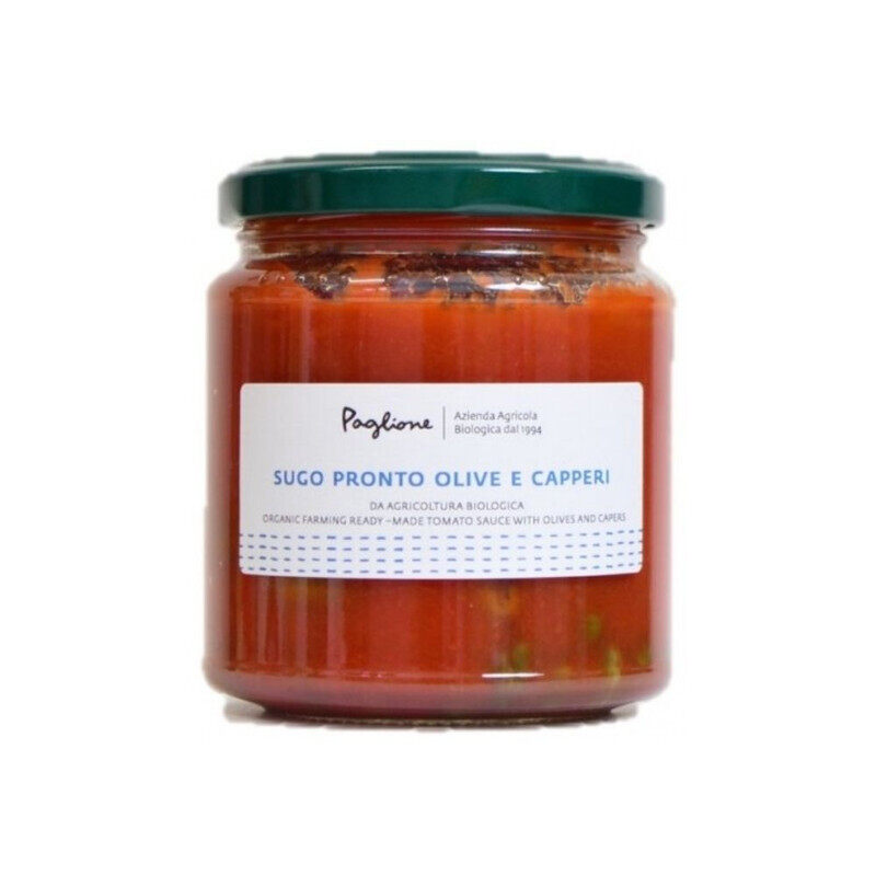 

Paglione Organic Red Tomato Sauce with Olives & Capers, 290g