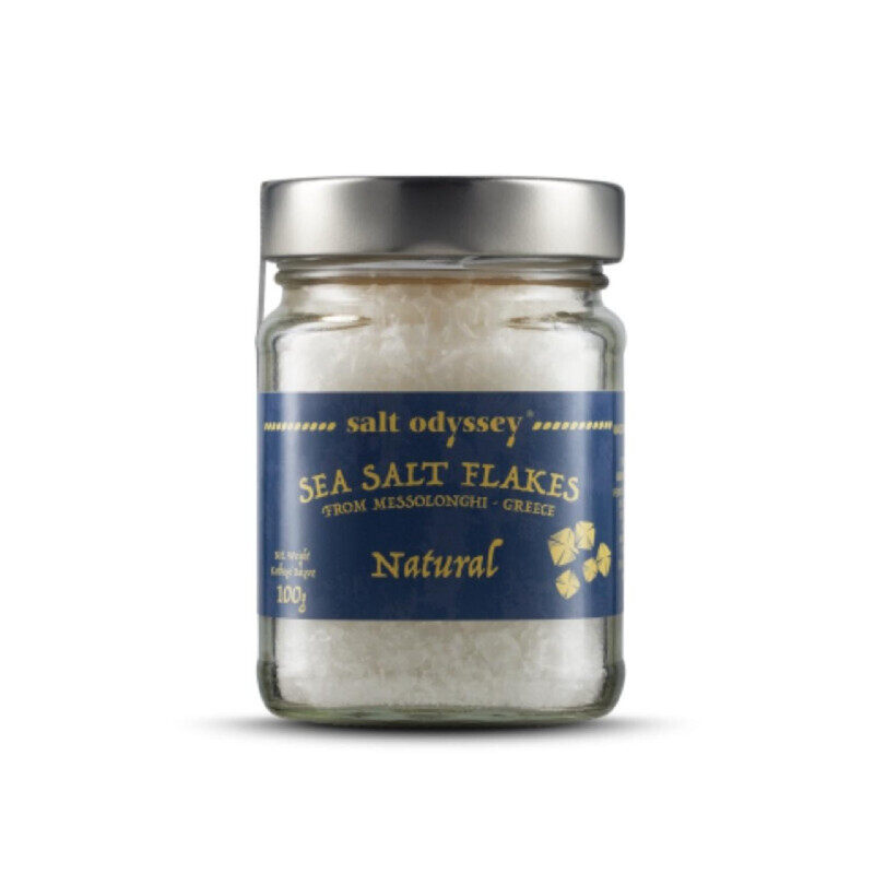 

Salt Odyssey Natural Messolonghi Sea Salt Flakes, 100g