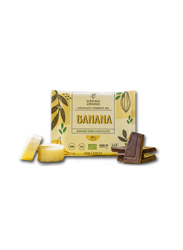 

Cacao Crudo Dark Chocolate & Banana Chocolate, 30g
