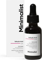 Minimalist 2% Salicylic Acid Serum For Oily Skin  Helps With Open Pores, Breakouts, Blackheads & Bumpy Texture BHA Based Exfoliant for Oily Skin 30ml