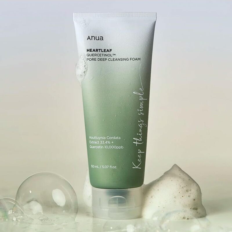 ANUA HEARTLEAF QUERCETINOL PORE DEEP CLEANSING FOAM 150 ML