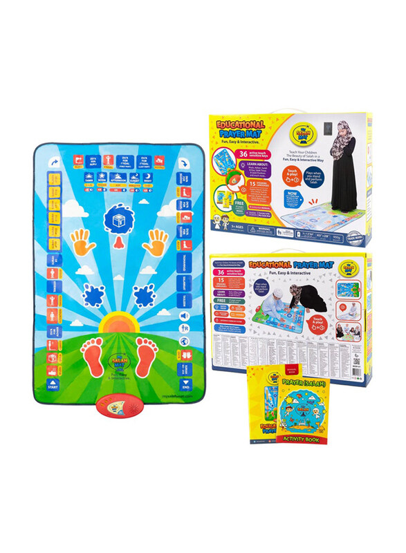 

Arabian Gear Kids Educational Prayer Mat with 7 Speaking Languages & 36 Active Touch Sensitive Keys, One Size, Ages 3+