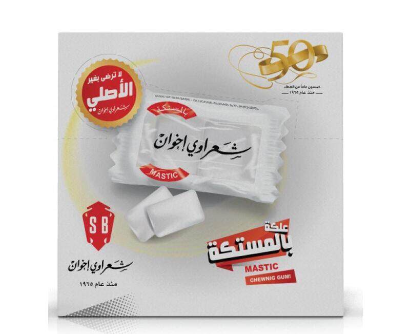 

Sharawi Mastic Flavor Chewing Gum - 100 packets x 2 pcs x 24