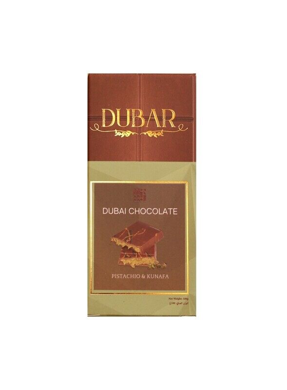 

Dubar Dubai Chocolate, Kunafa & Pistachio - 100g x 24