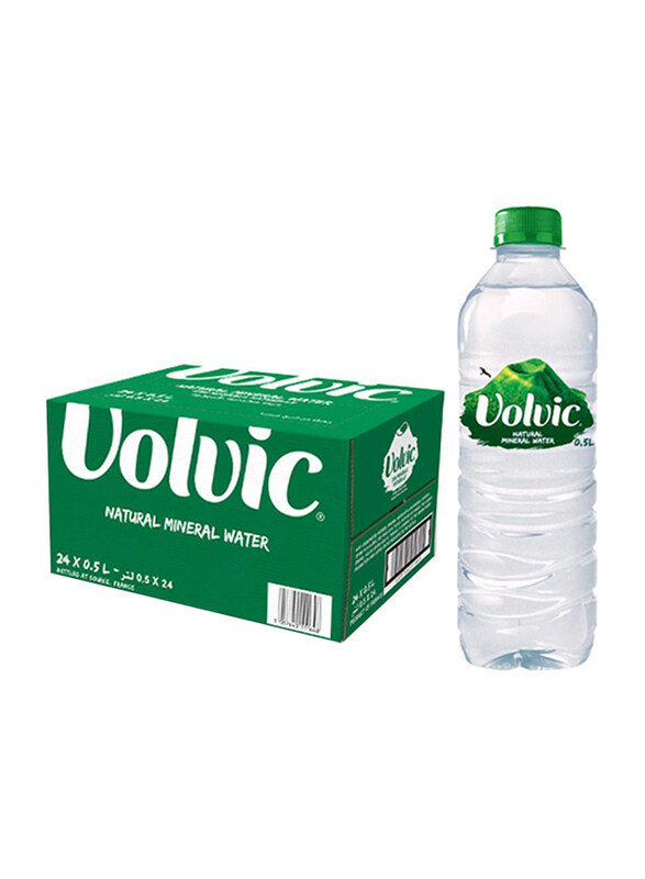 

Volvic Natural Spring Water, 24 Bottles x 500ml