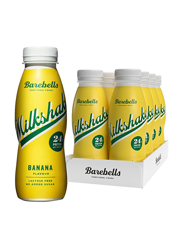 Barebells Protein Milkshake, 8 x 330ml, Banana