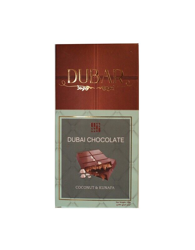 

Dubar Dubai Chocolate, Coconut & Kunafa - 190g