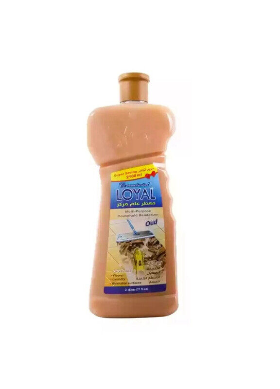 

Loyal Multi-Purpose Household Deodorizer Concentrated Gel, Oud Scent - 2100 ml x 2