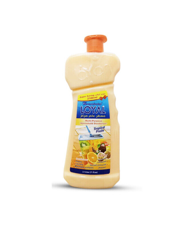 

Loyal Multi-Purpose Household Deodorizer Concentrated Gel, Tropical Fruits Scent - 2100 ml x 6