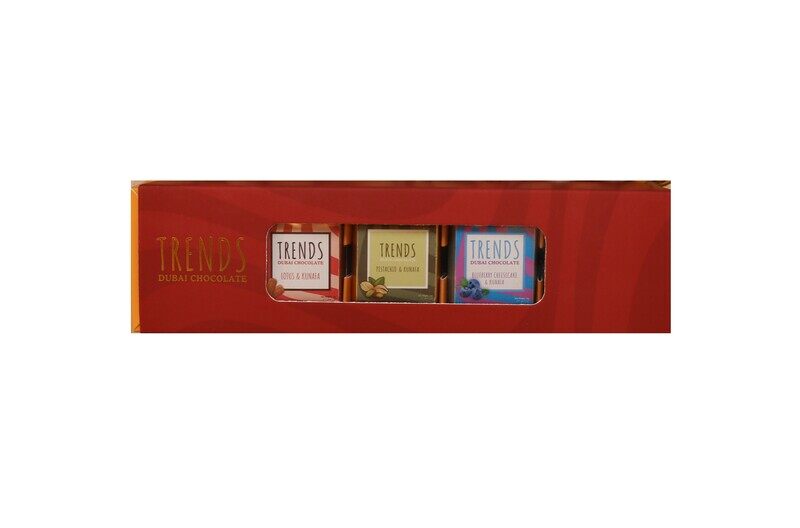 

Trends Dubai Chocolate, 13g Bites Gift Box (Assorted Pack of 15)