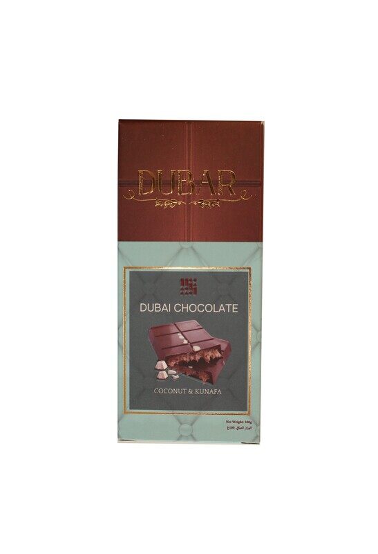 

Dubar Dubai Chocolate, Coconut & Kunafa - 100g x 24