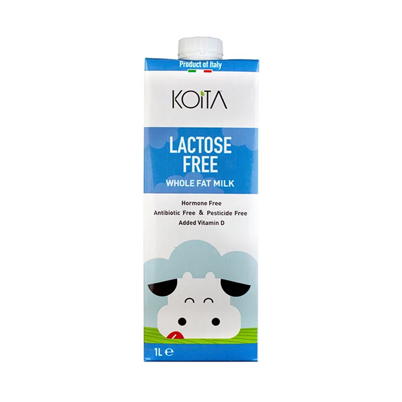 

Koita Organic Milk, Lactose-Free, Whole Fat - 1 Liter x 12