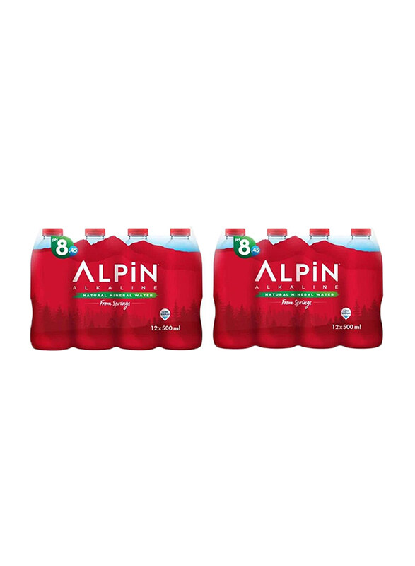 

Alpin Natural Mineral Spring Water, 24 Bottles x 500ml