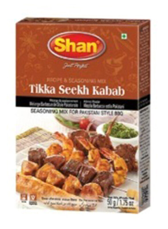 

Shan Tikka Seekh Kebab Mix, 144 x 50g